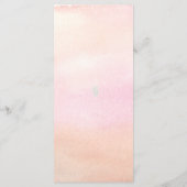 Waterverf - bladen en prosecco - vrijgezellenfeest menu (Achterkant)