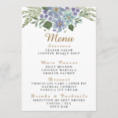 Waterverf bladeren 08d bruiloft menu (Voorkant)