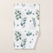 Waterverf bladeren bad handdoek (Handdoek)