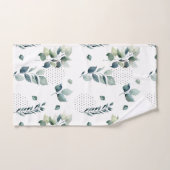 Waterverf bladeren bad handdoek (Handdoek)