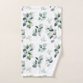 Waterverf bladeren bad handdoek (Handdoek)