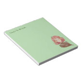 Waterverf bladeren & boom meisje karakter notitieblok (Schuin)