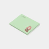 Waterverf bladeren & boom meisje karakter post-it® notes (Schuin)