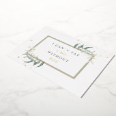 waterverf bladeren bruidsmeisje voorstel folie uitnodiging (Gedraaid)