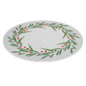 Waterverf bladeren en bessen Wreater Snijplank (Hoek)