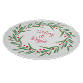 Waterverf bladeren en bessen Wreater Snijplank (Hoek)