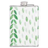 waterverf bladeren heupfles (Achterkant)