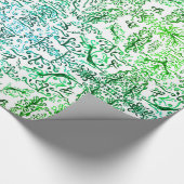 Waterverf bladeren inpakpapier (Hoek)