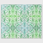 Waterverf bladeren inpakpapier (Vlak)