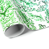 Waterverf bladeren inpakpapier (Rol Hoek)