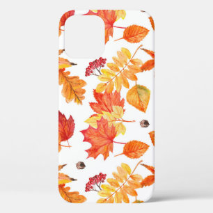 Waterverf bladeren, natuurlijk naadloos patroon. Case-Mate iPhone case