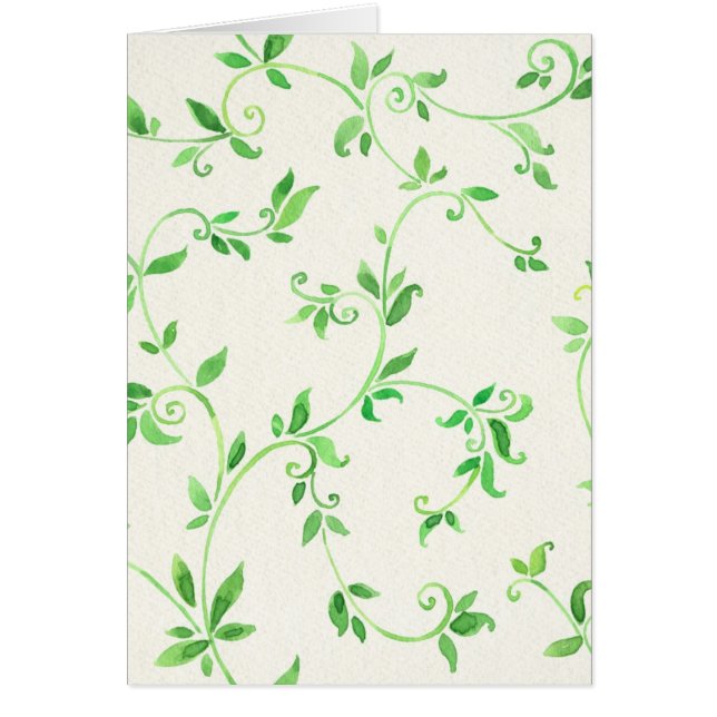 Waterverf bladeren patroon (Voorkant)