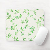 Waterverf bladeren patroon muismat (Met muis)