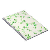 Waterverf bladeren patroon notitieboek (Rechterzijde)
