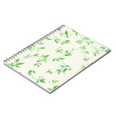 Waterverf bladeren patroon notitieboek (Linkerzijde)