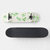 Waterverf bladeren patroon persoonlijk skateboard (Horizontaal)