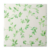 Waterverf bladeren patroon tegeltje (Voorkant)