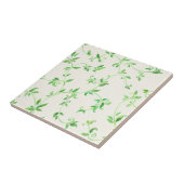 Waterverf bladeren patroon tegeltje (Zijkant)