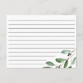 Waterverf bladeren | Recept Kaart (Achterkant)