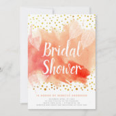 Waterverf bladeren, vrijgezellenfeest van de confe kaart (Voorkant)