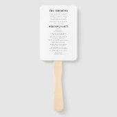 waterverf bladgoud geometrisch lijst bruiloft handwaaier (Achterkant)