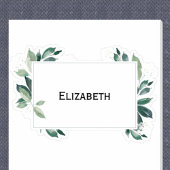 Waterverf bladgroene botanische sticker