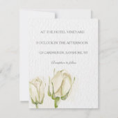 waterverf blanke rozenbruine roodbruine uitnodigin kaart (Achterkant)