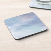 Waterverf Blauw 2 Bier Onderzetter (Linkerzijde)