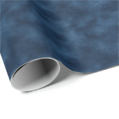 Waterverf Blauw Abstract  Cadeaupapier (Rol Hoek)