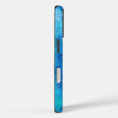 Waterverf blauw Abstract Case-Mate iPhone Case (Achterkant / Rechts)