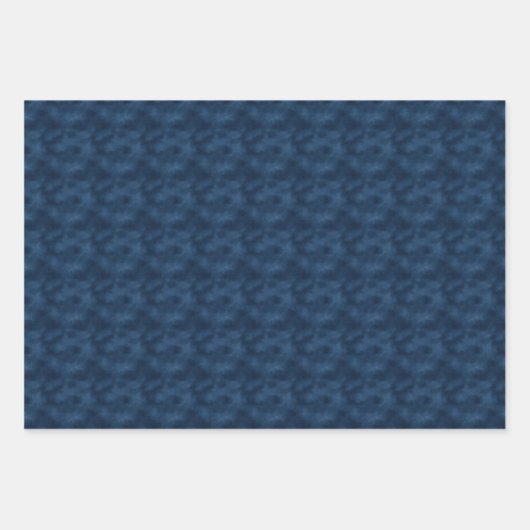 Waterverf blauw Abstract Inpakpapier Vel (Voorkant)