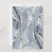 waterverf blauw agaat kruis doop kaart (Achterkant)