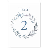 waterverf blauw baard Tabel Nummer 2 Kaart (Voorkant)