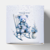 Waterverf Blauw Baby Beer Favor Box Bedankdoosjes (Bovenkant)