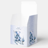 Waterverf Blauw Baby Beer Favor Box Bedankdoosjes (Geopend)