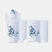 Waterverf Blauw Baby Beer Favor Box Bedankdoosjes (Uitgevouwen)
