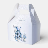 Waterverf Blauw Baby Beer Favor Box Bedankdoosjes (Achterkant)