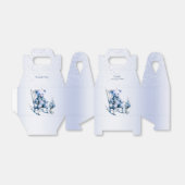 Waterverf Blauw Baby Beer Favor Box Bedankdoosjes (Uitgevouwen)