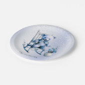 Waterverf Blauw Baby Beer Papier Bord (Gekanteld)