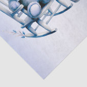 Waterverf Blauw Baby Beren tissuepapier (Detail)