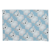 Waterverf blauw Beer Kussensloop (Voorkant)