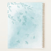 Waterverf Blauw Blauw Blauw-logo Planner (Achterkant)