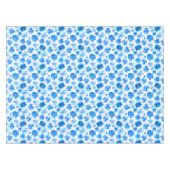 Waterverf blauw bloem tafelkleed (Voorkant (Horizontaal))
