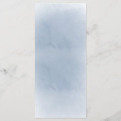 waterverf blauw bloemen Menu (Achterkant)