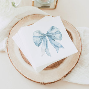 Waterverf blauw boog minimalistische Toile Baby sh Servet