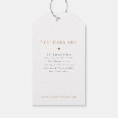 Waterverf | Blauw | Dank u wel | CadeauLabels (Achterkant)