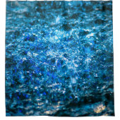 Waterverf - Blauw Douchegordijn (Voorkant)