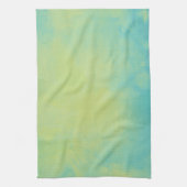Waterverf blauw en groen theedoek (Verticaal)