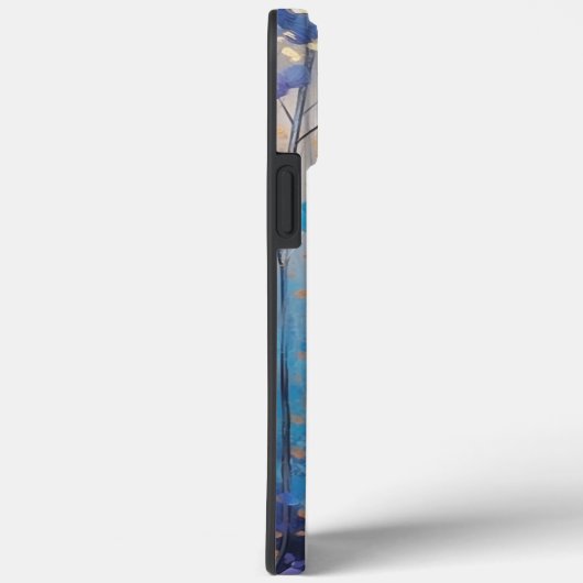 Waterverf, blauw en lavendelbos Case-Mate iPhone case (Achterkant / Rechts)