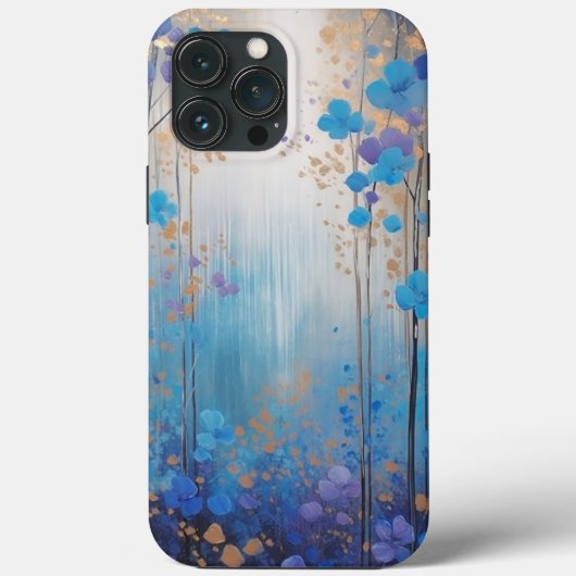 Waterverf, blauw en lavendelbos Case-Mate iPhone case (Achterkant)